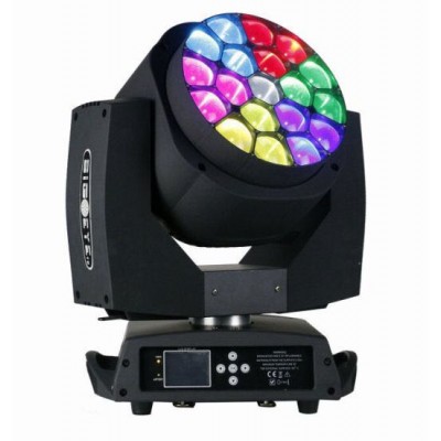 Guangzhou factory K10 Bee eye 15w*19pcs  RGBW 4in1 individual LED moving head light stage lighting dj light disco