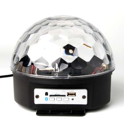 portable RGB bluetooth  led crystal magic dj disco ball light with usb socket