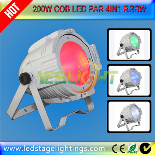 Professional Stage Lighting 200W 100W RGBW 4in1 COB LED PAR for Stage Wash